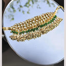 FS Collection Gold Plated Kundan Stones and Pearls Ethnic and Bridal Wear Choker Necklace Set