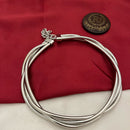 FS Collection Bold Elegance Silver Plated Fashion / Statement Necklace