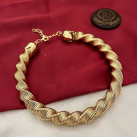 FS Collection Bold Elegance Gold Plated Fashion / Statement Necklace