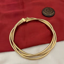 FS Collection Bold Elegance Gold Plated Fashion / Statement Necklace