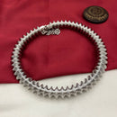 FS Collection Bold Elegance Silver Plated Fashion / Statement Necklace