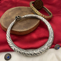 FS Collection Oxidised Plated  Necklace Set