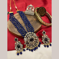FS Collection Gold Plated Pota Stone And Beads Necklace Set