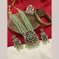 FS Collection Gold Plated Pota Stone And Beads Necklace Set