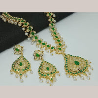 FS Collection Gold Plated Pota Stone And Beads Necklace Set