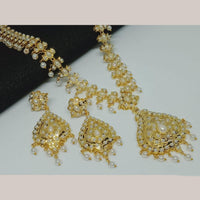 FS Collection Gold Plated Pota Stone And Beads Necklace Set