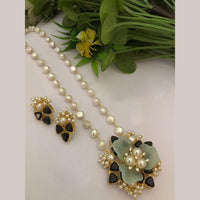FS Collection Gold Plated Pearl Necklace Set