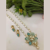 FS Collection Gold Plated Pearl Necklace Set
