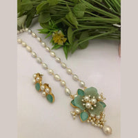 FS Collection Gold Plated Pearl Necklace Set