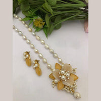 FS Collection Gold Plated Pearl Necklace Set