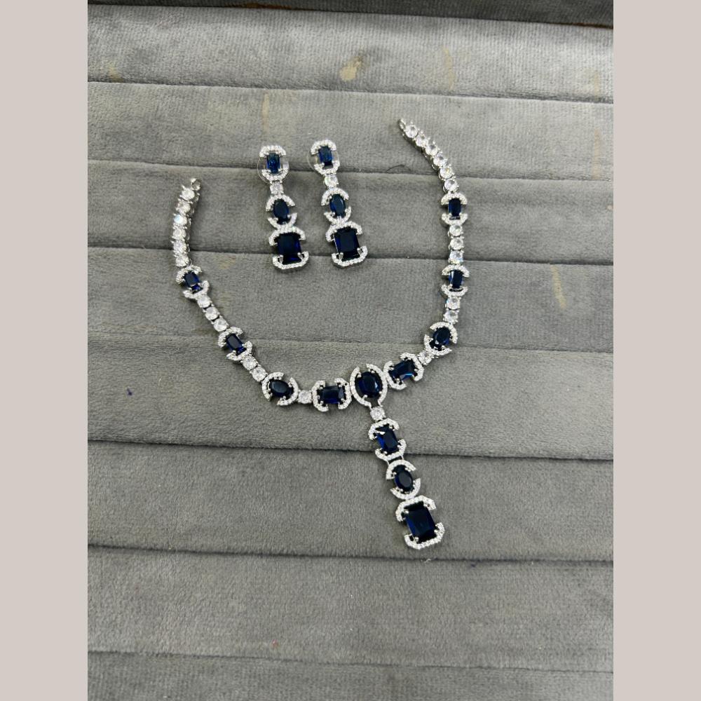 FS Collection American Diamond Necklace Set