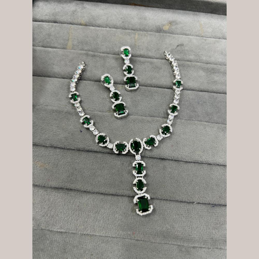 FS Collection American Diamond Necklace Set