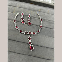 FS Collection American Diamond Necklace Set