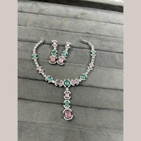 FS Collection American Diamond Necklace Set