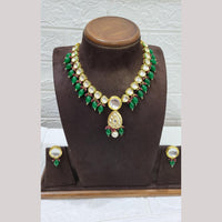 FS Collection Kundan Stone And Beads Necklace Set