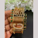 FS Collection Gold Plated Austrian Stone Openable Bracelet