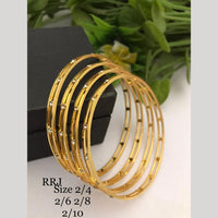 FS Collection Gold Plated Austrian Stone Bangle Set