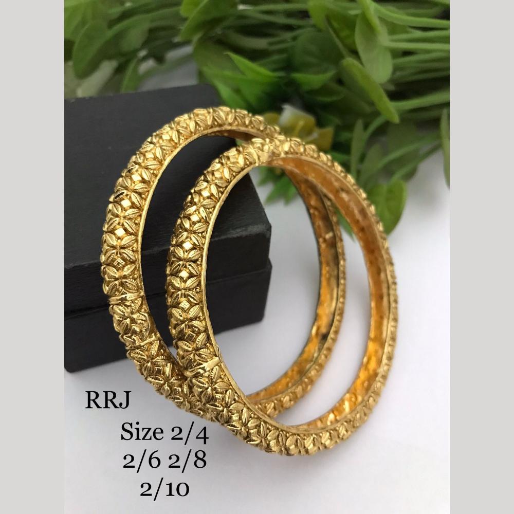 FS Collection Gold Plated Bangle Set