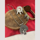 FS Collection Oxidized Plated Long Necklace Set