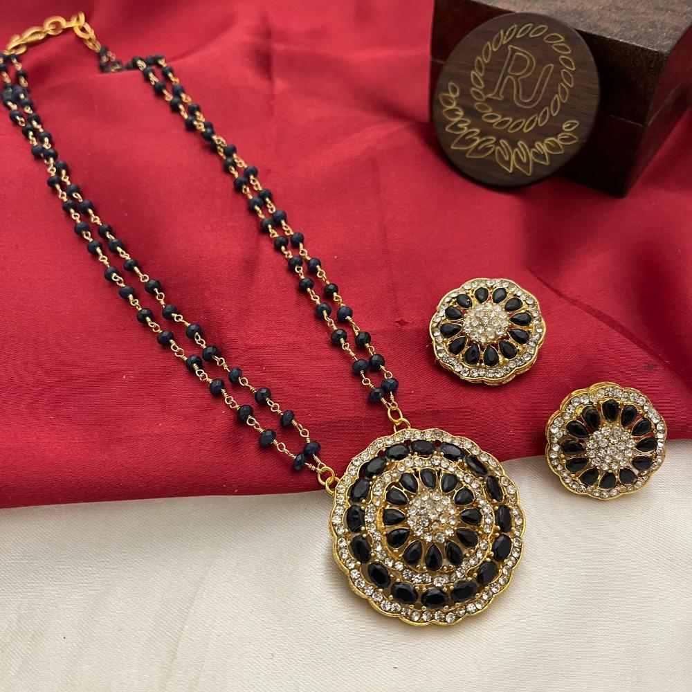 FS Collection Austrian Stone And Crystal Long Necklace Set