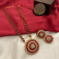 FS Collection Austrian Stone And Crystal Long Necklace Set