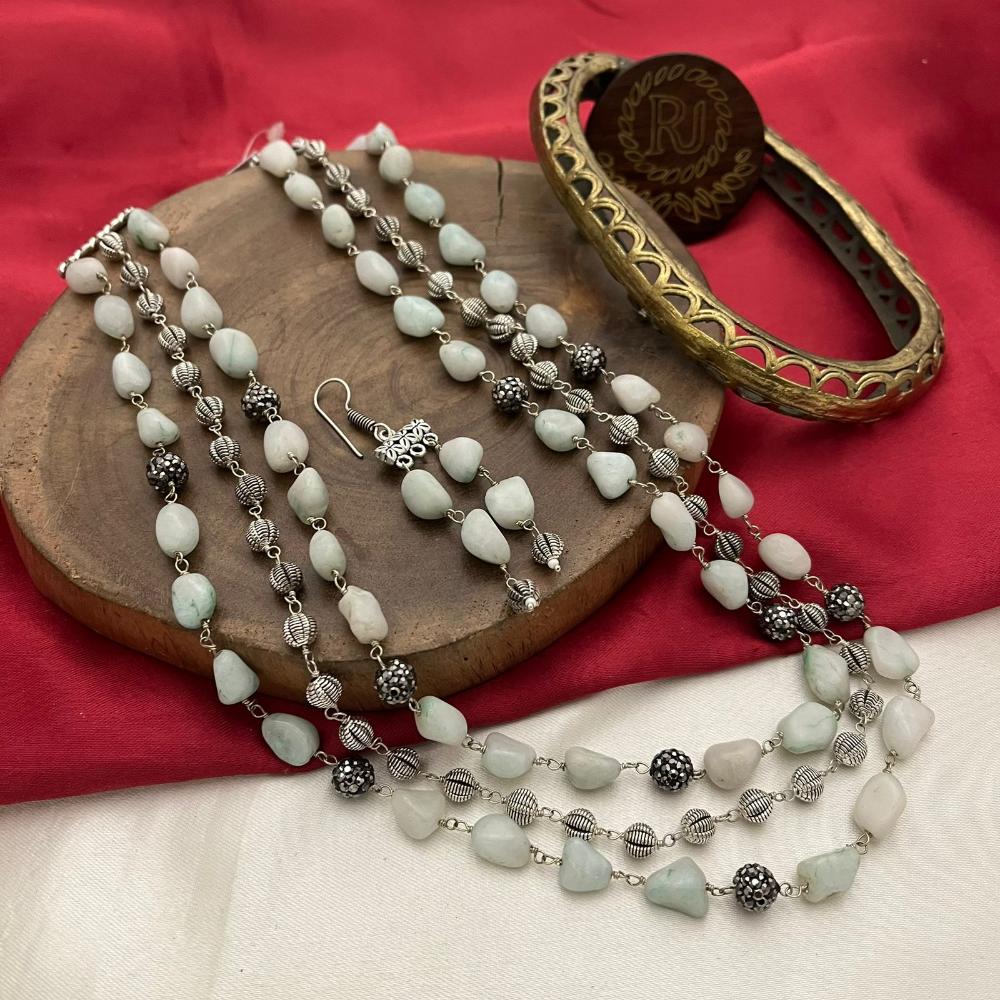 FS Collection Beads Multi Layer Long Necklace Set