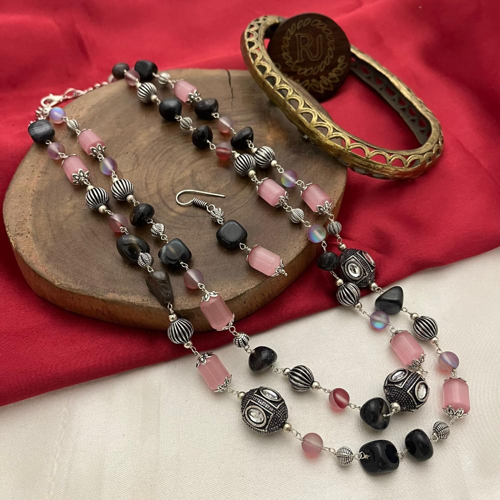 FS Collection Beads Multi Layer Long Necklace Set