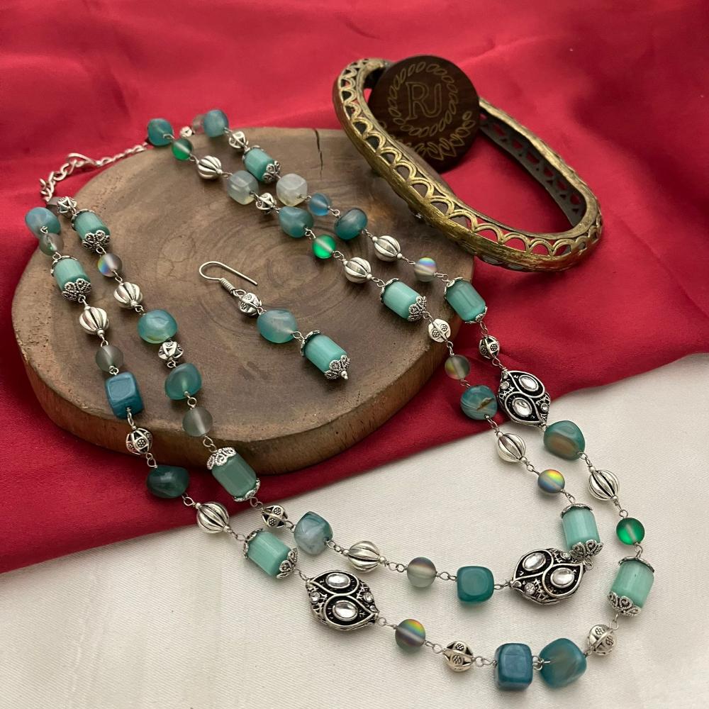 FS Collection Beads Multi Layer Long Necklace Set