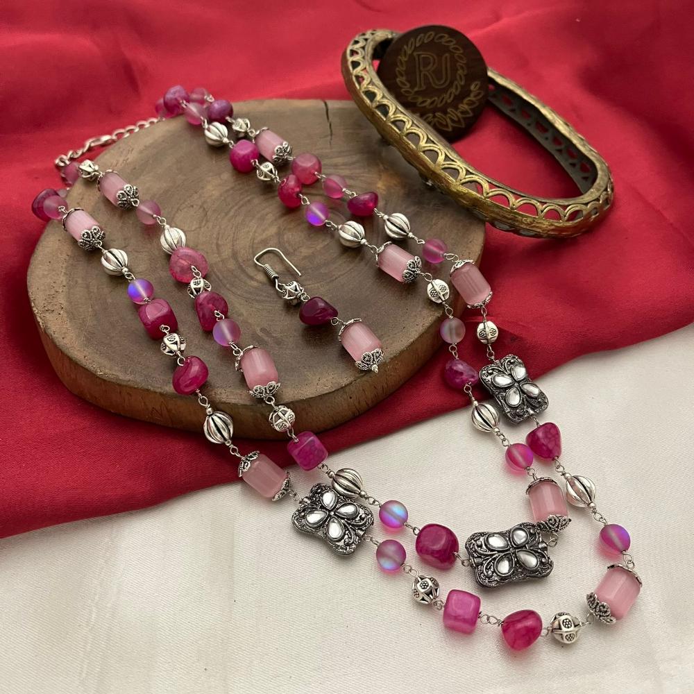 FS Collection Beads Multi Layer Long Necklace Set
