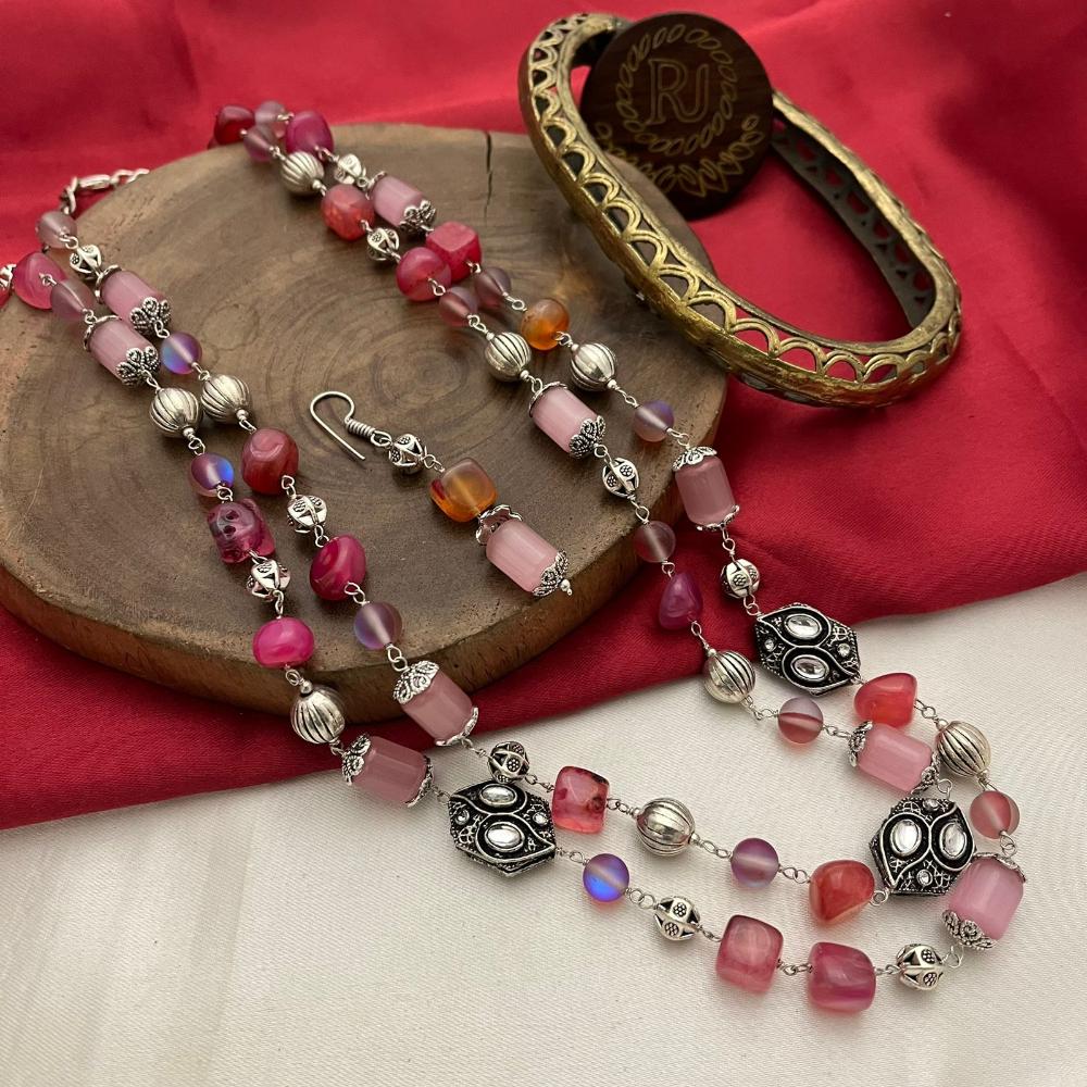 FS Collection Beads Multi Layer Long Necklace Set