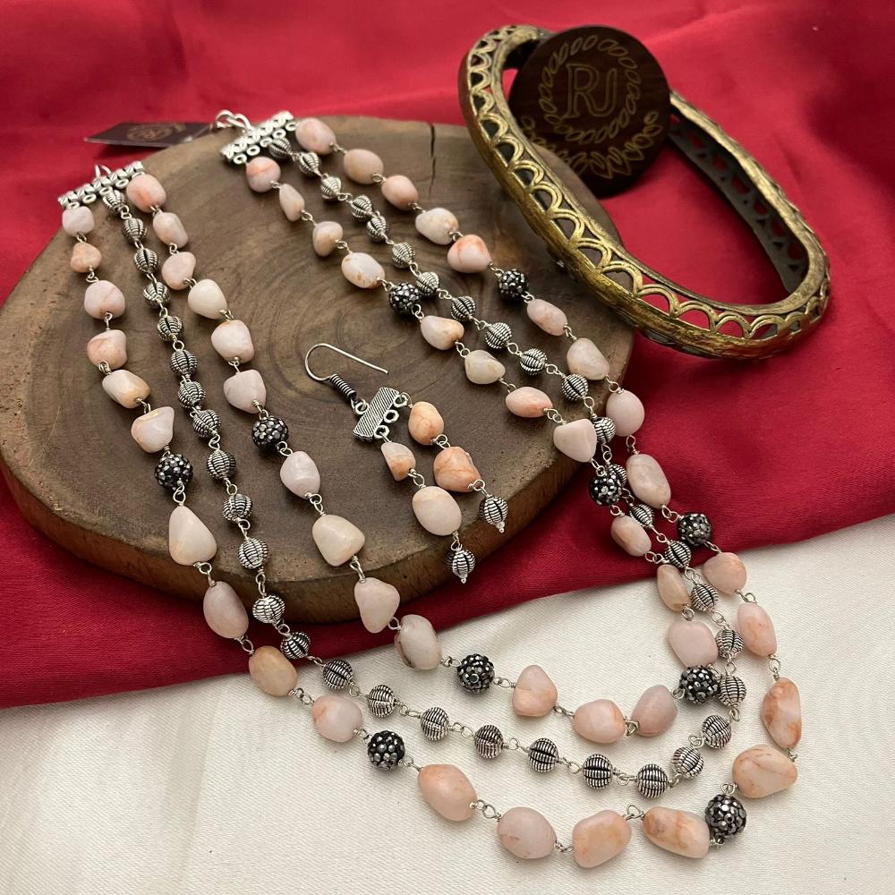 FS Collection Beads Multi Layer Long Necklace Set