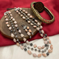 FS Collection Beads Multi Layer Long Necklace Set