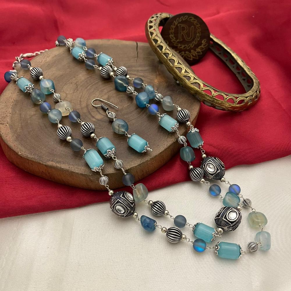 FS Collection Beads Multi Layer Long Necklace Set