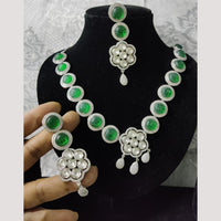 FS Collection Gold Plated Pota Stone And Beads Necklace Set