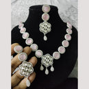 FS Collection Gold Plated Pota Stone And Beads Necklace Set