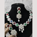 FS Collection Gold Plated Pota Stone And Beads Necklace Set