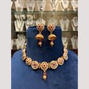 FS Collection Gold Plated Pota Stone And Beads Necklace Set