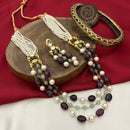 FS Collection Beads Multi Layer Long Necklace Set