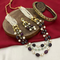 FS Collection Beads Multi Layer Long Necklace Set
