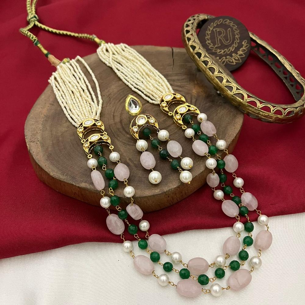 FS Collection Beads Multi Layer Long Necklace Set