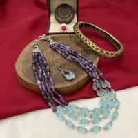 FS Collection Beads Multi Layer Long Necklace Set