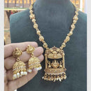 FS Collection Pota Stone Temple Long Necklace Set