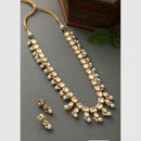 FS Collection Kundan Stone Long Necklace Set