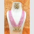 FS Collection Kundan and Beads Necklace Set