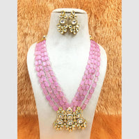 FS Collection Kundan and Beads Necklace Set