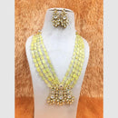 FS Collection Kundan and Beads Necklace Set