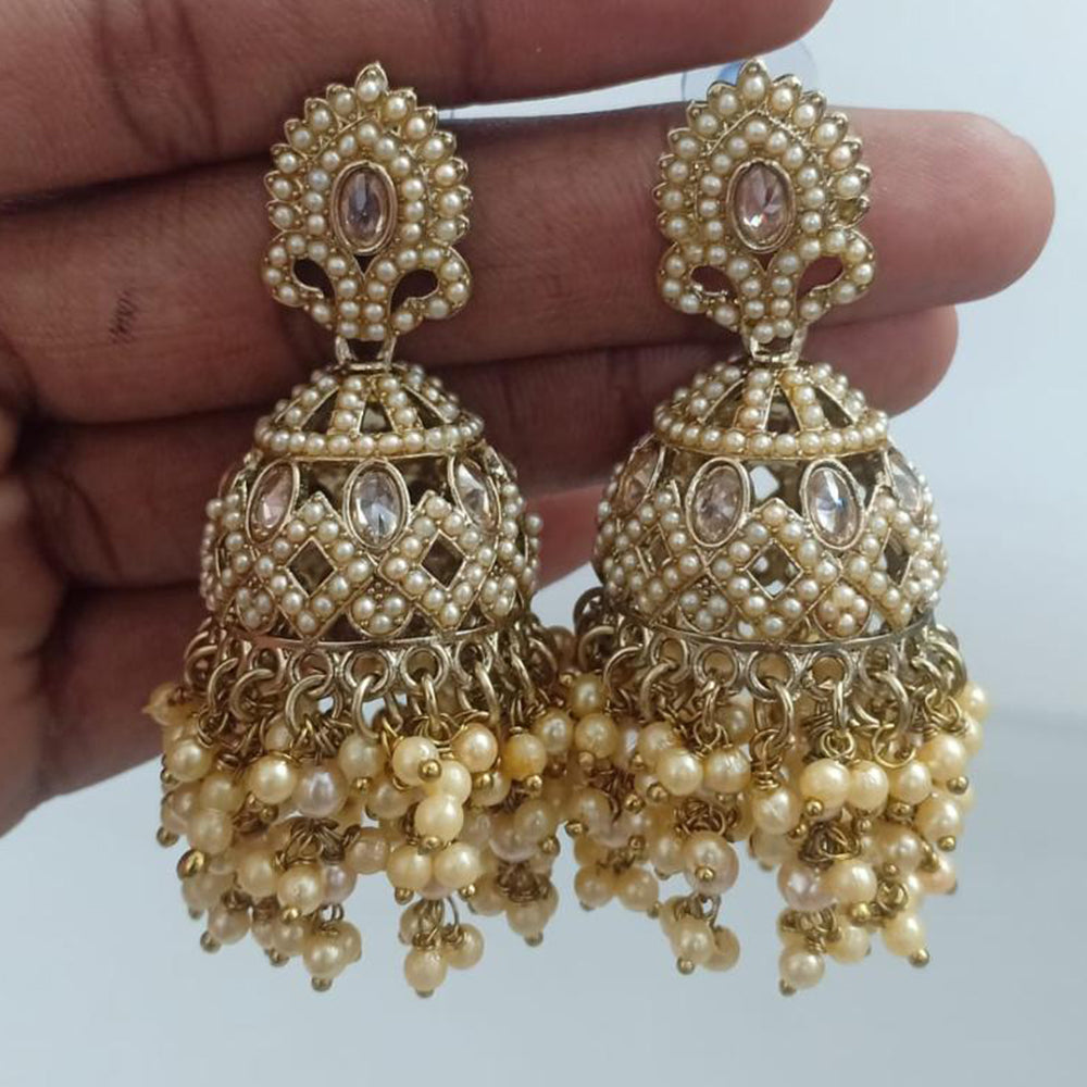 FS Collection Designer Pearl Jhumkas