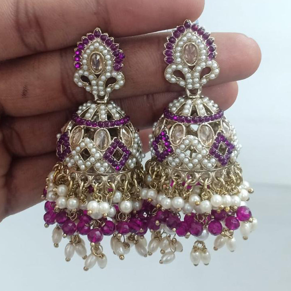 FS Collection Designer Pearl Jhumkas