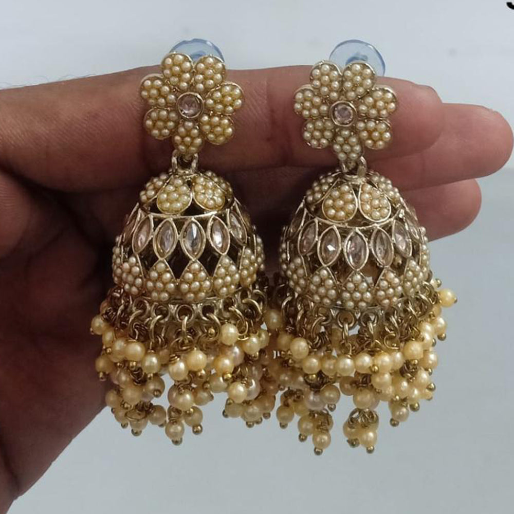 FS Collection Designer Pearl Jhumkas