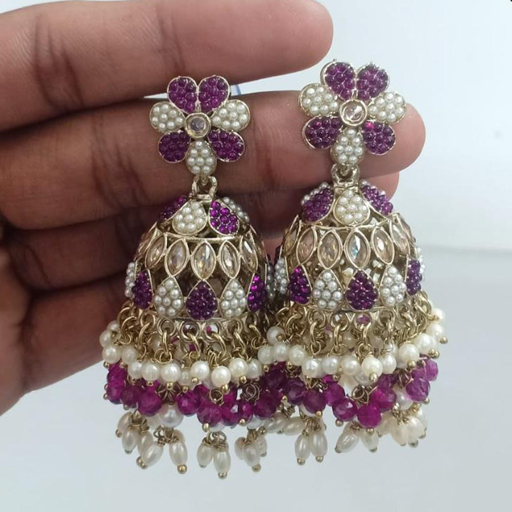 FS Collection Designer Pearl Jhumkas